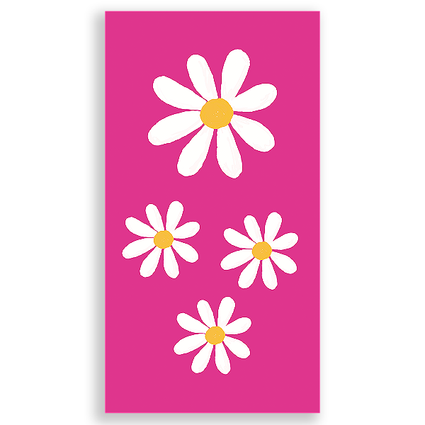 Capa Faixa Lateral Sublimado - Flor Margarida