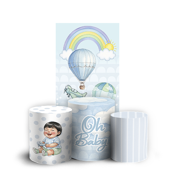 Capas Faixa Lateral e Trio Cilindro Sublimado Vest Facil - Criança Baby
