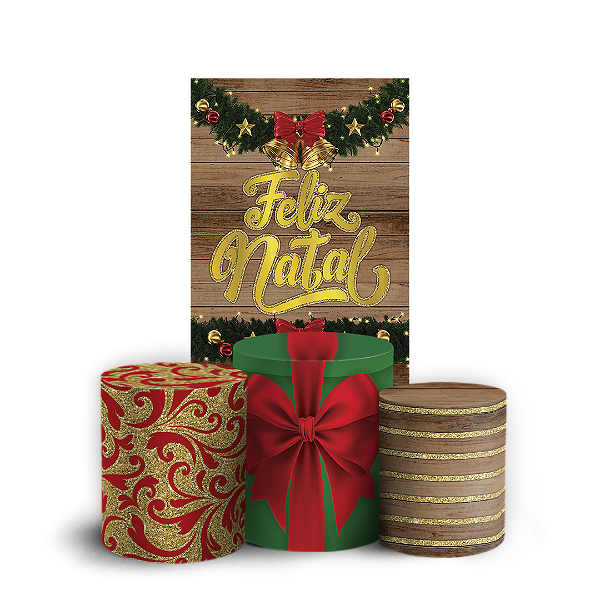 Capas Faixa Lateral e Trio Cilindro Sublimado Vest Facil - Natal