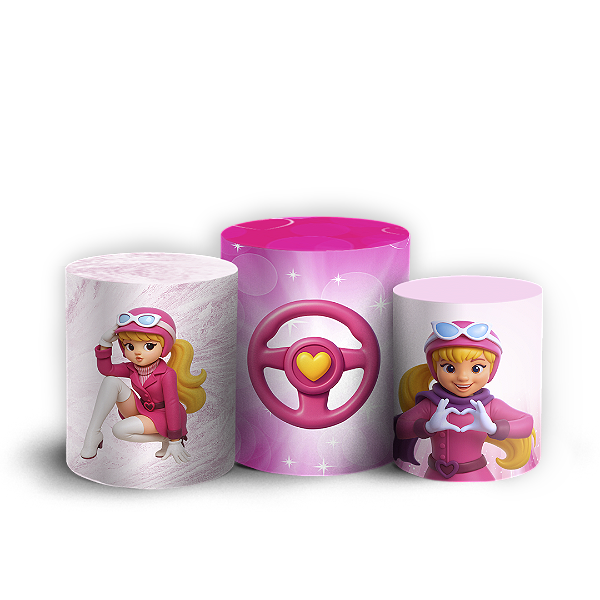 Capas Trio Cilindro Sublimado Vest Facil - Penélope