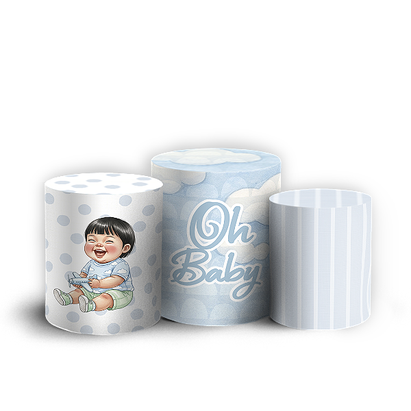 Capas Trio Cilindro Sublimado Vest Facil - Criança Baby