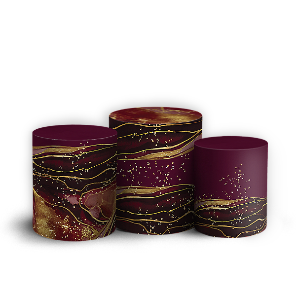 Capas Trio Cilindro Sublimado Vest Facil - 15 Anos