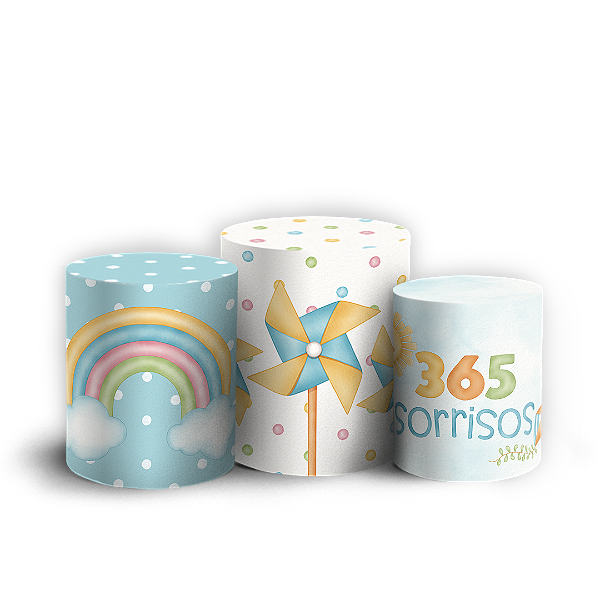 Capas Trio Cilindro Sublimado Vest Facil - 365 Sorrisos
