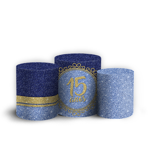 Capas Trio Cilindro Sublimado Vest Facil - 15 Anos