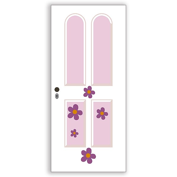 Capa Decorativa Porta Sublimação 3D - Porta Monstros SA Boo
