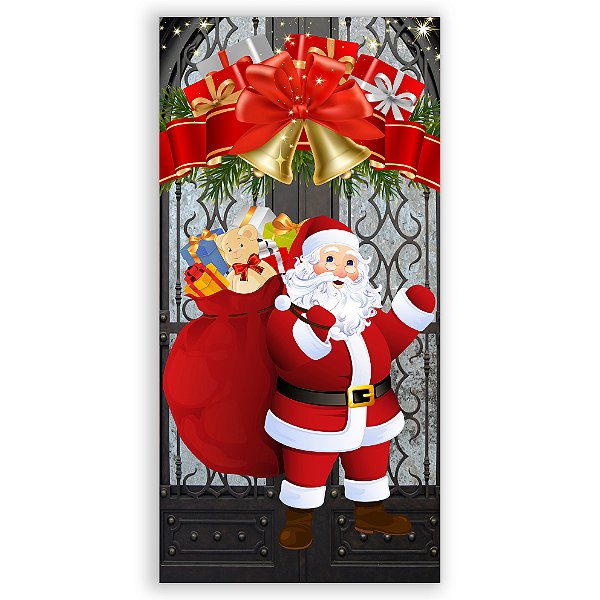 Capa Decorativa Porta Sublimação 3D - Porta Natal