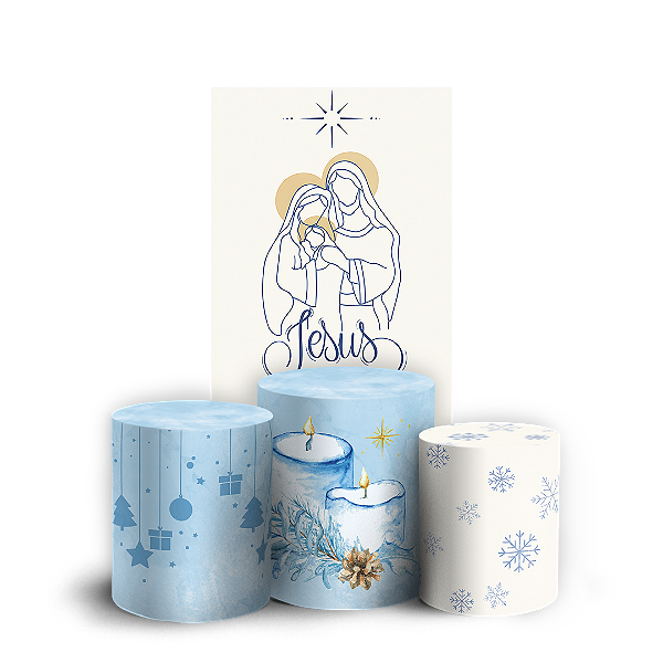 Capas Faixa Lateral e Trio Cilindro Sublimado Vest Facil - Natal