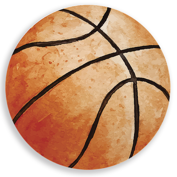 Capa Painel Redondo Sublimado - Basquete