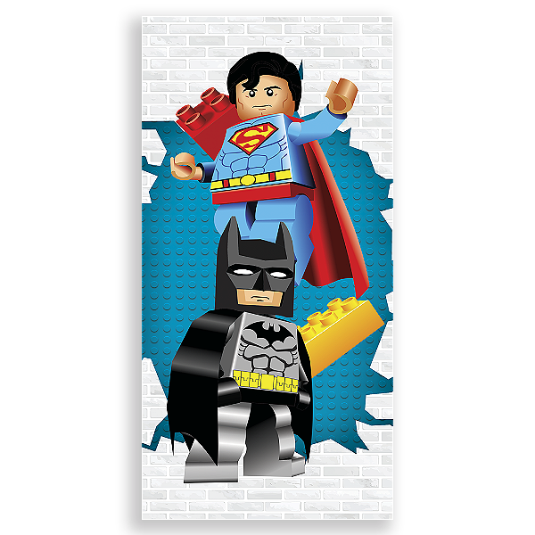 Capa Faixa Lateral Sublimado - Lego Herois