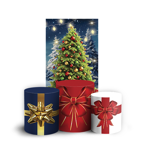 Capas Faixa Lateral e Trio Cilindro Sublimado Vest Facil - Natal