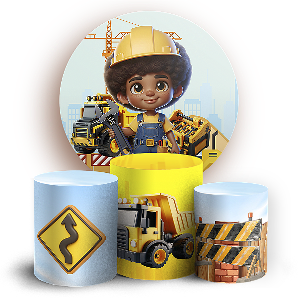 Capas Painel Redondo e Trio Cilindro Sublimado - Construção