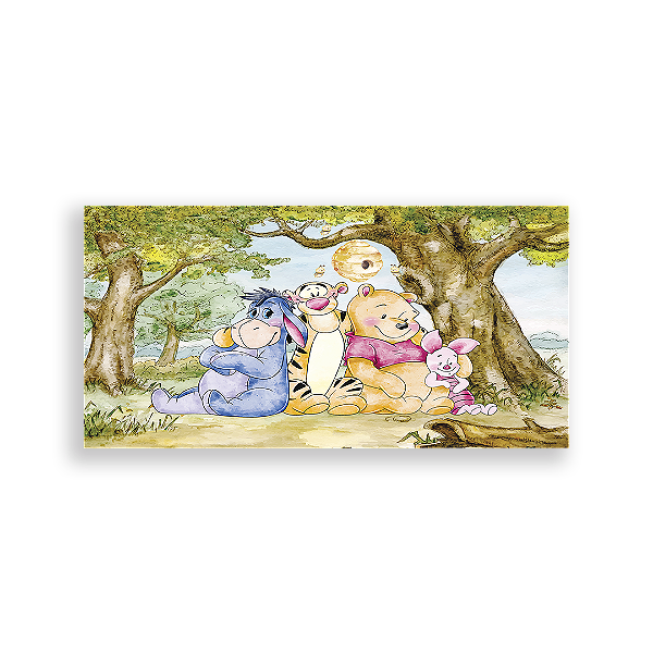 Capa Painel Retangular Sublimado - Ursinho Pooh