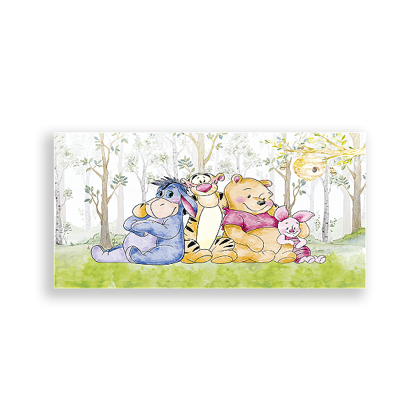 Capa Painel Retangular Sublimado - Ursinho Pooh