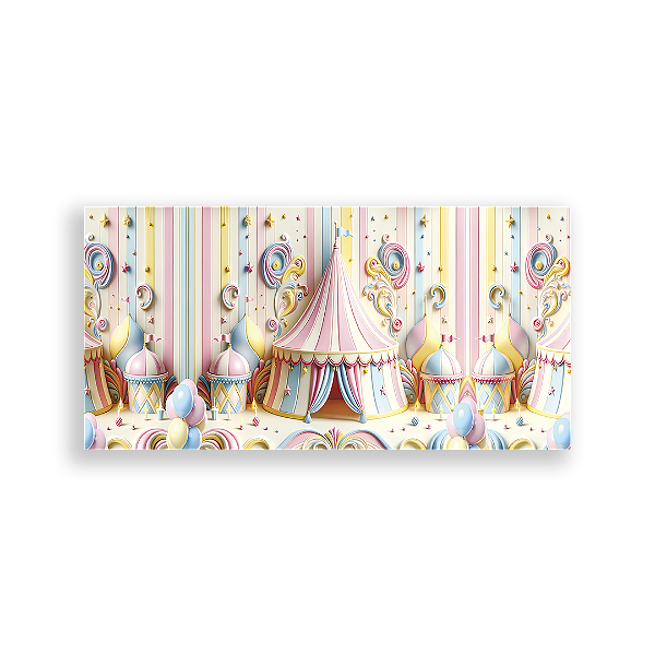 Capa Painel Retangular Sublimado - Circo