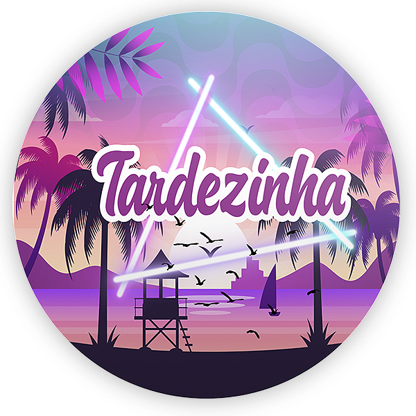 Capa Painel Redondo Sublimado - Tardezinha