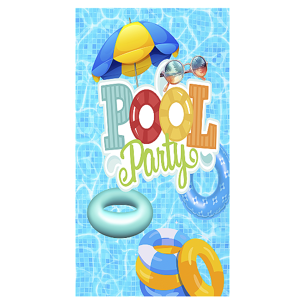 Capa Faixa Lateral Sublimado - Pool Party