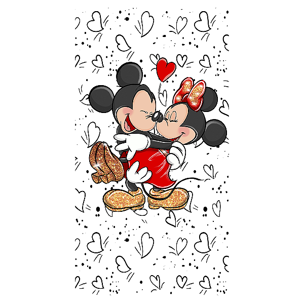 Capa Faixa Lateral Sublimado - Mickey E Minnie