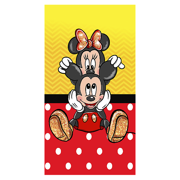 Capa Faixa Lateral Sublimado - Mickey E Minnie
