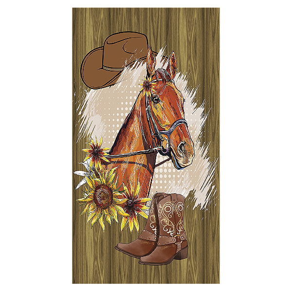 Capa Faixa Lateral Sublimado - Cavalo