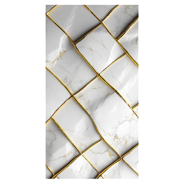 Capa Faixa Lateral Sublimado - Marmore Dourado