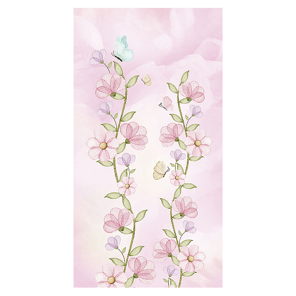 Capa Faixa Lateral Sublimado - Floral