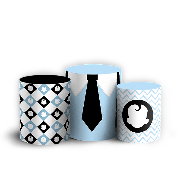 Capas Trio Cilindro Sublimado Vest Facil - Poderoso Chefinho