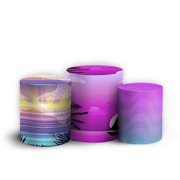 Capas Trio Cilindro Sublimado Vest Facil - Tardezinha