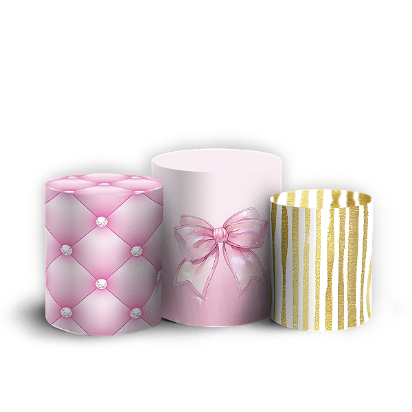 Capas Trio Cilindro Sublimado Vest Facil - Mickey E Minnie