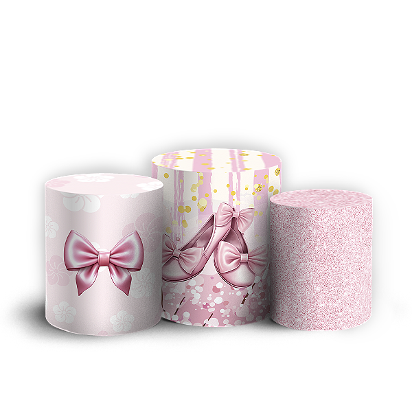 Capas Trio Cilindro Sublimado Vest Facil - Bailarina