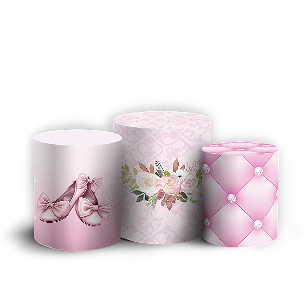 Capas Trio Cilindro Sublimado Vest Facil - Bailarina