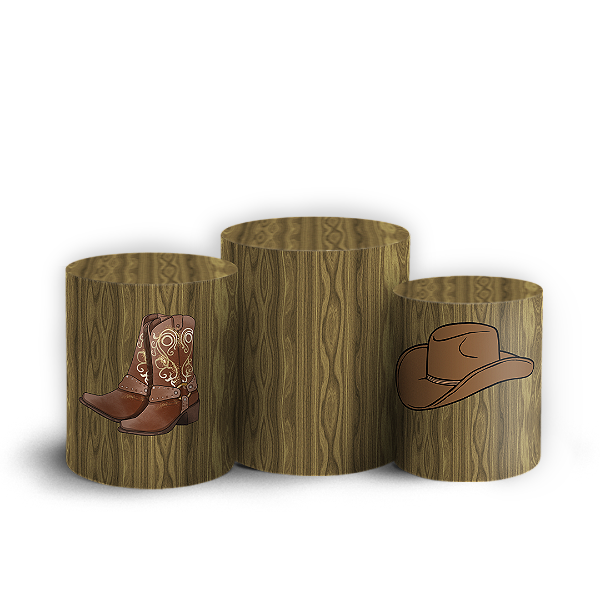 Capas Trio Cilindro Sublimado Vest Facil - Cavalo