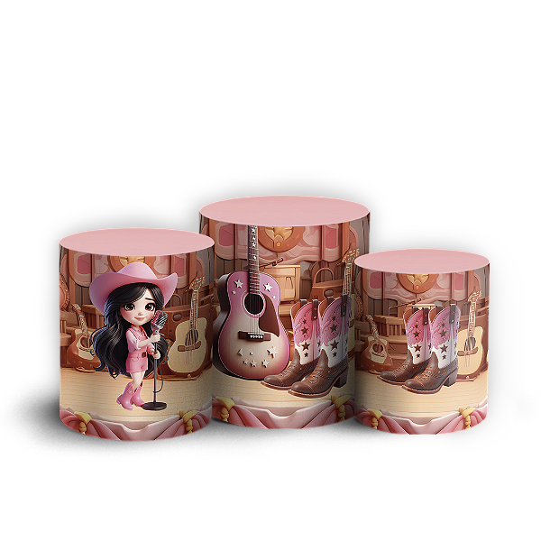 Capas Trio Cilindro Sublimado Vest Facil - Ana Castela Boiadeira