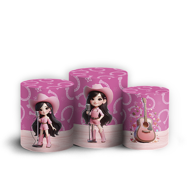 Capas Trio Cilindro Sublimado Vest Facil - Ana Castela Boiadeira