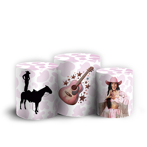Capas Trio Cilindro Sublimado Vest Facil - Ana Castela Boiadeira