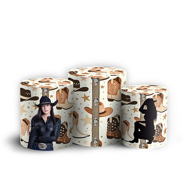 Capas Trio Cilindro Sublimado Vest Facil - Ana Castela Boiadeira