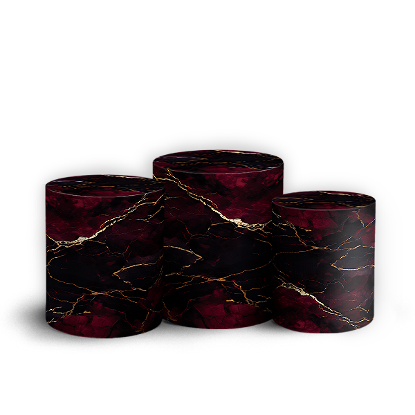 Capas Trio Cilindro Sublimado Vest Facil - Happy Birthday