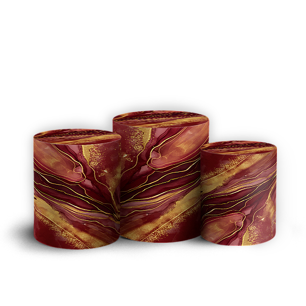 Capas Trio Cilindro Sublimado Vest Facil - Happy Birthday