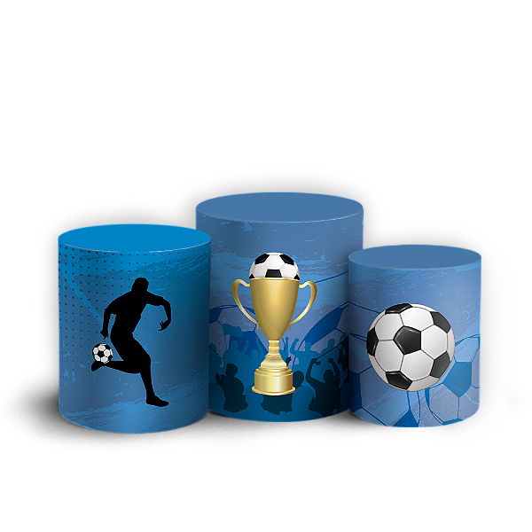 Capas Trio Cilindro Sublimado Vest Facil - Futebol