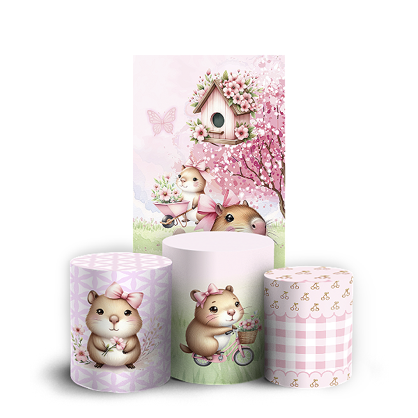 Capas Faixa Lateral e Trio Cilindro Sublimado Vest Facil - Capivara