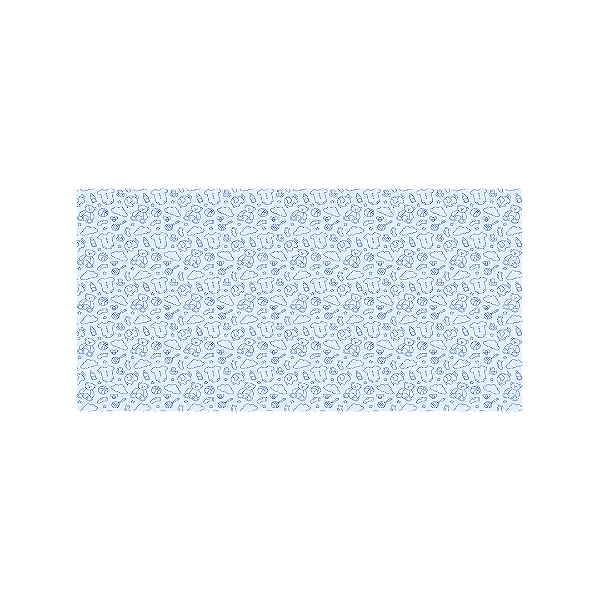 Capa Painel Retangular Sublimado - Fundo Azul Poderoso Chefinho