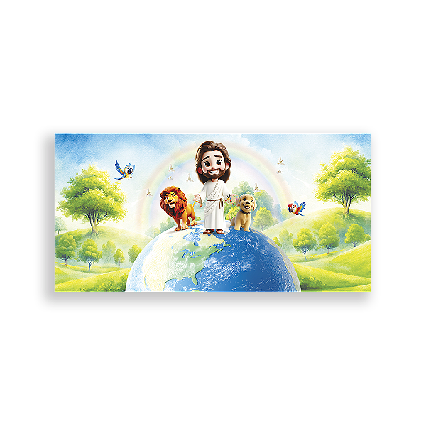 Capa Painel Retangular Sublimado - Jesus