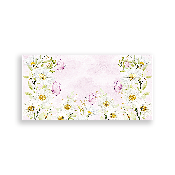 Capa Painel Retangular Sublimado - Floral