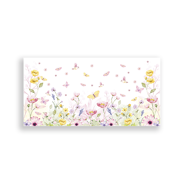 Capa Painel Retangular Sublimado - Floral