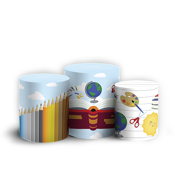 Capas Trio Cilindro Sublimado Vest Facil - Formatura