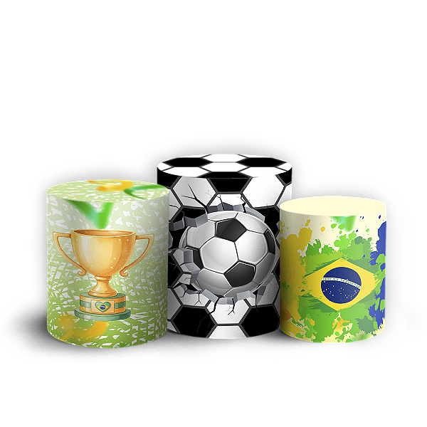 Capas Trio Cilindro Sublimado Vest Facil - Copa Brasil Infantil