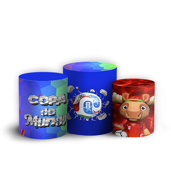 Capas Trio Cilindro Sublimado Vest Facil - Copa Brasil