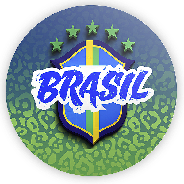Capa Painel Redondo Sublimado - Copa Brasil