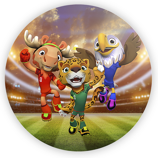 Capa Painel Redondo Sublimado - Copa Brasil