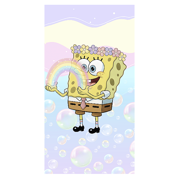 Capa Faixa Lateral Sublimado - Bob Esponja