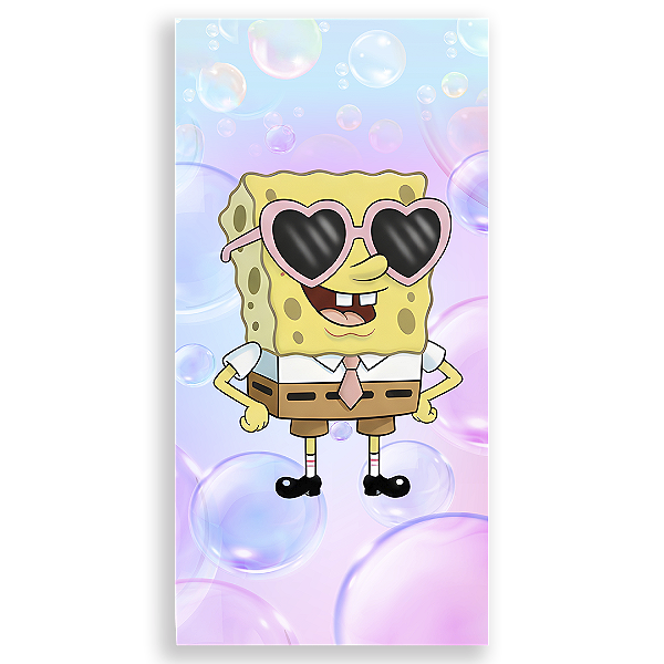 Capa Faixa Lateral Sublimado - Bob Esponja